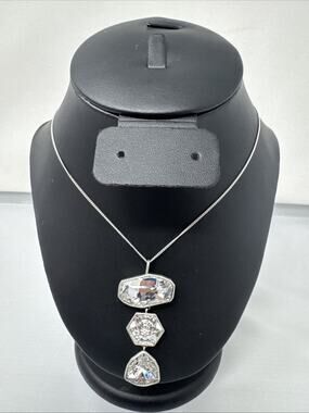 Touchstone Crystal CRYSTAL CLEAR Pendent New In Box